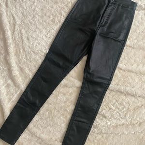 Pretty Little thing faux leather high waisted skinnies